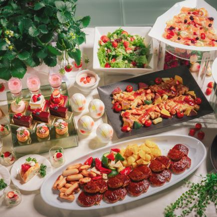 【夜開催】Berry × Berry Festival★6800円(税込) イチゴが主役のビュッフェ料理食べ飲み放題