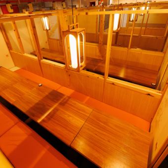最大120名様までご案内可能な店内は、番屋の趣き溢れる落ち着いたお席となっております。テーブル席と掘り炬燵席を各種ご用意しております♪上野での貸切の宴会は当店にお任せ下さいませ♪営業時間外でもお気軽にご相談下さいませ。結婚式の二次会などにも最適です。当店の『本気』が生む、こだわりをご堪能下さいませ♪