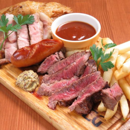 時尚的宴會 ★ 肉吧，您可以以合理的價格享用帶有大量鮮味的陳年肉