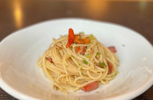 本日のペペロンチーノ