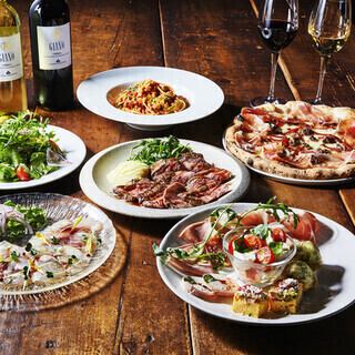 各種宴会にピッタリなイタリアンなコースをご用意