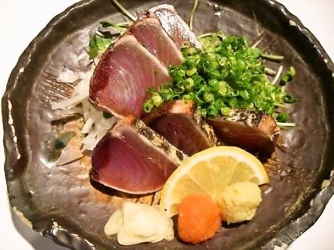 和歌山鰹魚生魚片和tataki