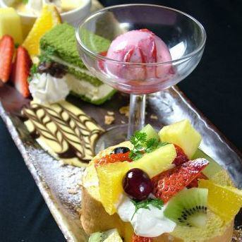 デザートプレートご注文の際、お誕生日お祝いクッキープレゼント