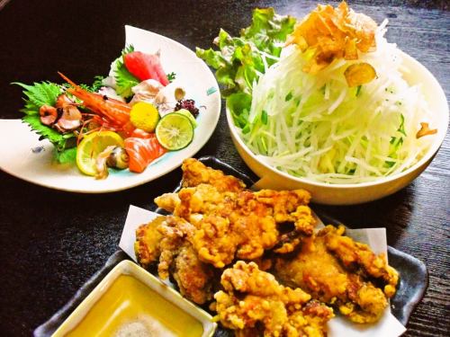 料理はボリューム感あり！