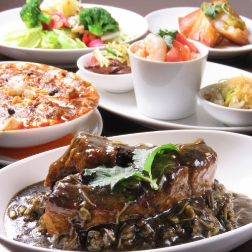 ≪お料理5品≫Hanaya名物のカレーと麻婆豆腐を堪能☆2時間飲み放題付き（L.o15分前）☆5500円コース！！