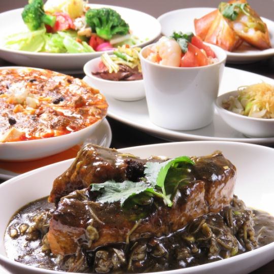 ≪お料理5品≫Hanaya名物のカレーと麻婆豆腐を堪能☆2時間飲み放題付き（L.o15分前）☆5500円コース！！