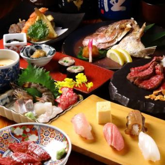 Save money by paying in cash! [Food only] Enjoy specially selected A4 Japanese black beef! "Meat/Fish Course" 8,250 → 7,500 yen (tax included)