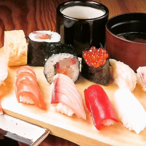 ◆Tenjin sushi lunch 1400 yen (tax included)