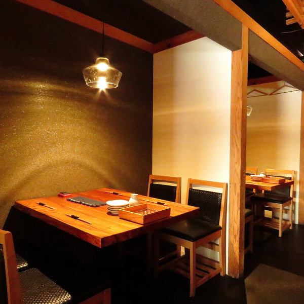 To allow you to dine in a relaxed atmosphere, we have prepared seats that give a feeling of privacy rather than completely open seating.It can be used for a wide range of purposes, from after-work meals with friends to drinking parties.