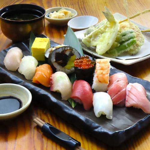 自慢の寿司を味わうコース