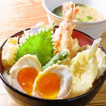 【天神】彩り天丼ランチ1,380円(税込)
