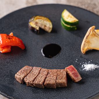 【近江牛コース】前菜、近江牛焼きしゃぶ・すきしゃぶ、フィレステーキなど 全8品