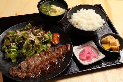 Beef steak set meal