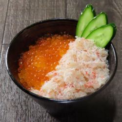 贅沢！いくらカニ飯