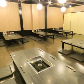 The horigotatsu tatami room is great for up to 40 people♪ Perfect for company banquets and drinking parties with a large number of people! Meat grilled with far-infrared rays has a condensed flavor and is juicy! Because it is grilled, there is no smoke and it is popular among women♪