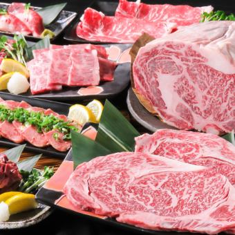 <Food only> [PREMIUM Nikugoku] Premium Wagyu beef course with sirloin steak 5,500 yen