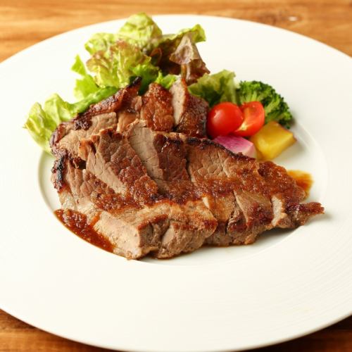 Grilled beef skirt steak