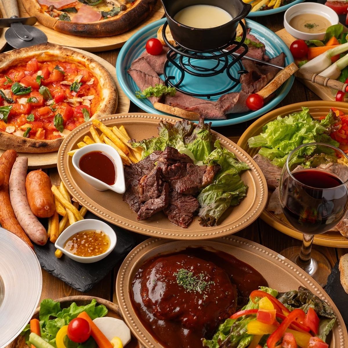 ボリューム満点の食べ放題が3300円~!