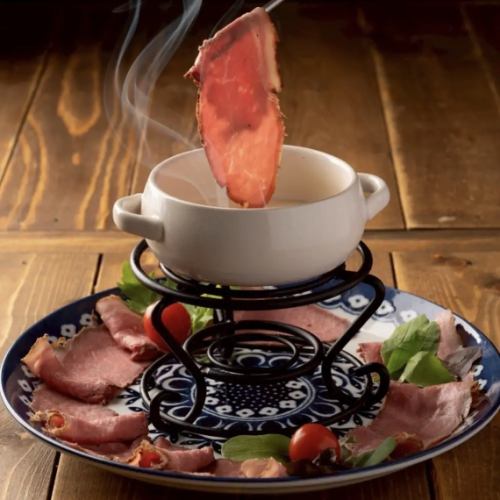 ローストビーフフォンデュ