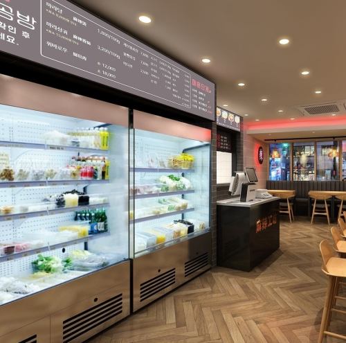 圧巻の具材ショーケース