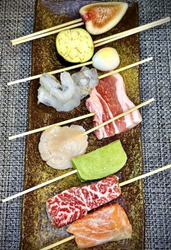 バラエティに富んだ創作串