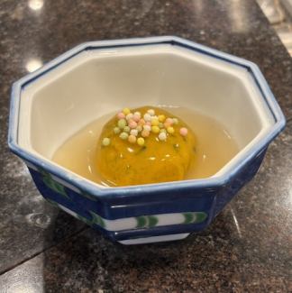 かぼちゃ万十ゆずあんかけ