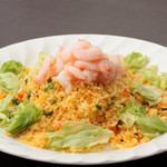 shrimp lettuce fried rice
