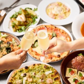 【お料理6品 記念日プレート付きプラン♪】乾杯スパークリング&記念日プレート付きプラン♪