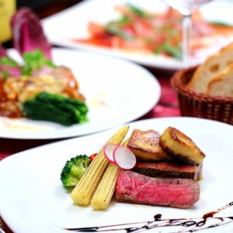 送別会や節目のお集まり等に…《Bコース》特選黒牛とフォアグラのソテー等プレミアム飲放題付