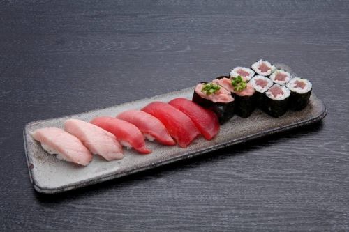 6 pieces of selected sushi