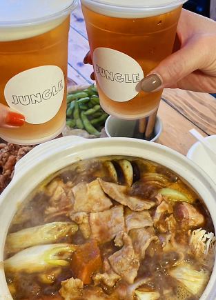 국물이 효과가있는 카레 냄비 코스 【2 시간 음료 무제한 포함! 소주 온수 분할 등 핫 음료도 음료 무제한】