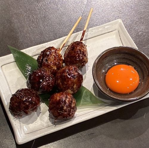 つくね串 中条たまごの卵黄付き
