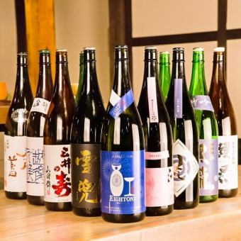 【金・土・祝前日】時間無制限飲み放題1,800円！日本酒、ビール等30種以上を最大11時間飲み放題
