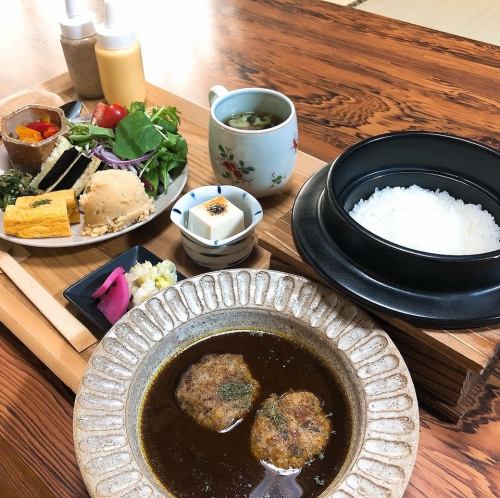 #3時間ランチ/和風カリースープハンバーグランチ