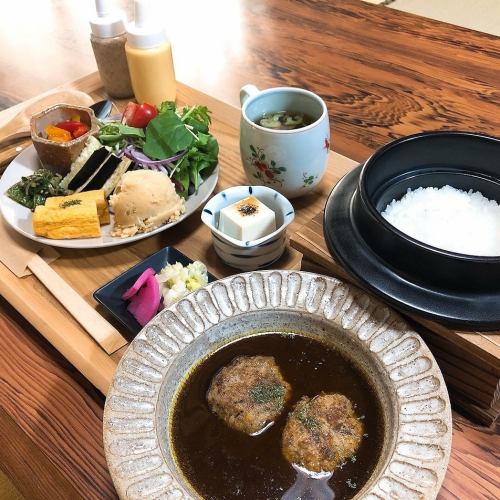 #3時間ランチ/和風カリースープハンバーグランチ