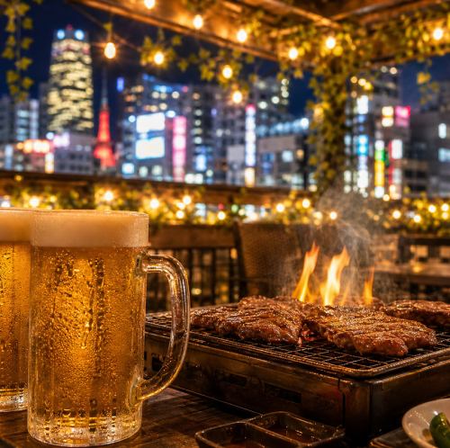 Enjoy the perfect night with a night view and BBQ.