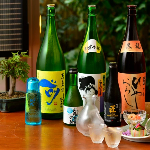 Excellent compatibility with our dishes! ≪Various types of sake≫