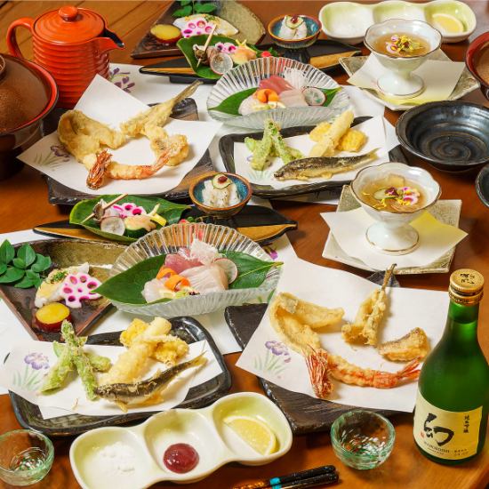 鮮魚の天ぷらが豊富♪接待・デート・各種宴会にご利用ください