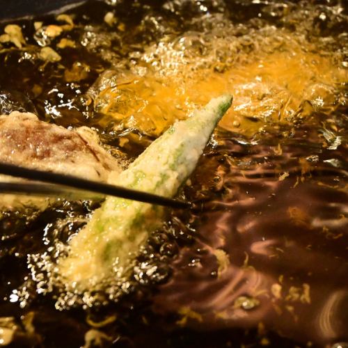 油・粉・塩にもこだわります