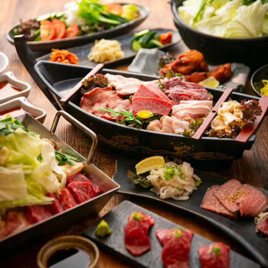 Enjoy high-quality domestic beef, mainly Kuroge Wagyu beef! [Access] 3-minute walk from JR Shin-Nagata Station