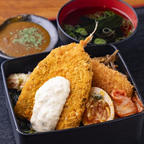 新登場♪堂山食堂のハムカツのり弁500円!トッピングも可