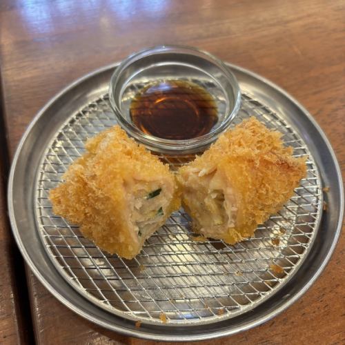 餃子ハムカツ