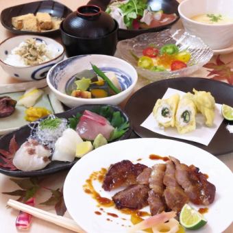 [Higashiyama Course] Total 9 dishes ☆ 5000 yen (tax included) * 2 people ~ Reservation required