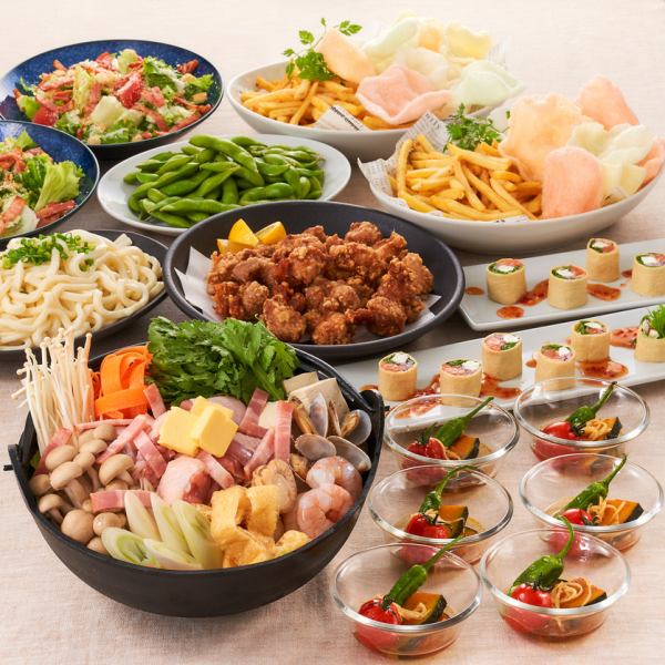 This winter, the hot pot course is full! There is a coupon for 2 hours all-you-can-drink → 3 hours extension on weekdays only! Go to the coupon page!!!
