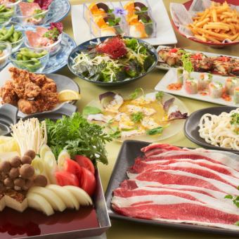 [Sunday to Thursday only] <Domestic beef sukiyaki course> ☆ 2 hours all-you-can-drink included 5,000 → 4,500 yen (tax included)