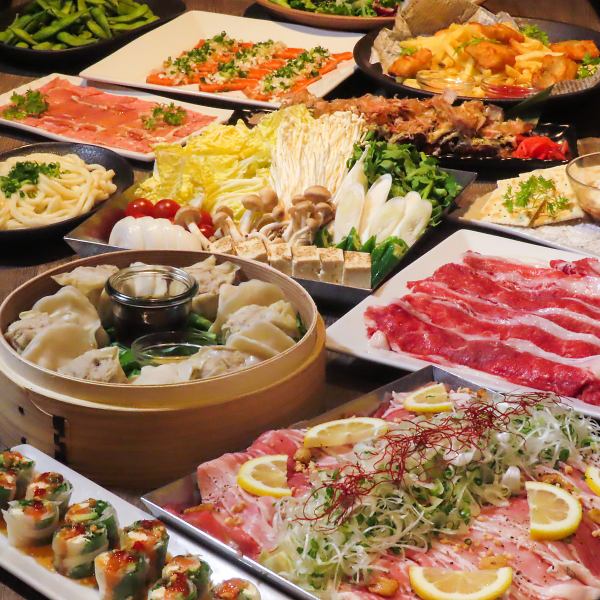 飲放付きコースは【7品3,000円～】ご用意しております！平日限定で2H飲放→3H延長のクーポンもございます♪