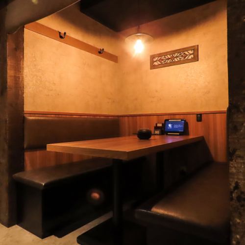 2名半個室になります[長崎/居酒屋/土間土間/飲み放題/単品飲み放題/宴会/女子会/思案橋/焼き鳥/二次会/肉/魚/長崎駅]