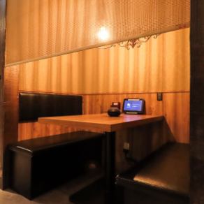 4名半個室になります[長崎/居酒屋/土間土間/飲み放題/単品飲み放題/宴会/女子会/思案橋/焼き鳥/二次会/肉/魚/長崎駅]