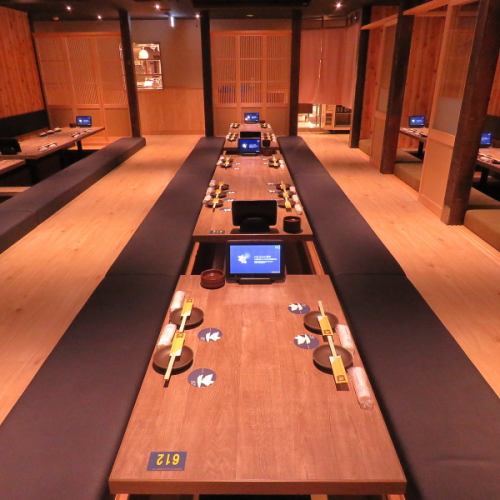 Sunken kotatsu seating also available★[Nagasaki/Izakaya/Doma Doma/All-you-can-drink/All-you-can-drink-a-item/Banquet/Girls' Night Out/Shinanbashi/Yakitori/After-party/Meat/Fish/Nagasaki Station]