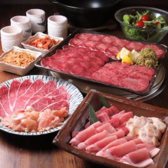 Three kinds of tongue are the highlights♪ [Carefully selected Wagyu beef! Ajijuen course *Includes 90 minutes of all-you-can-drink] 13 dishes in total 5,000 yen